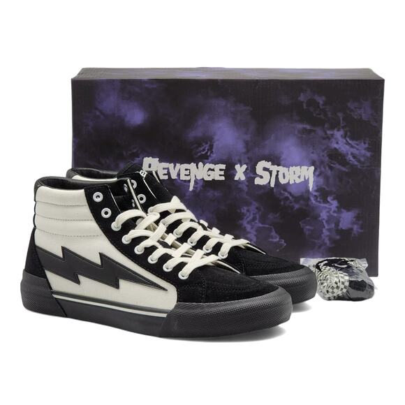 Revenge x Storm Vol. 2 Hi Top Sneakers in Black/White (11)